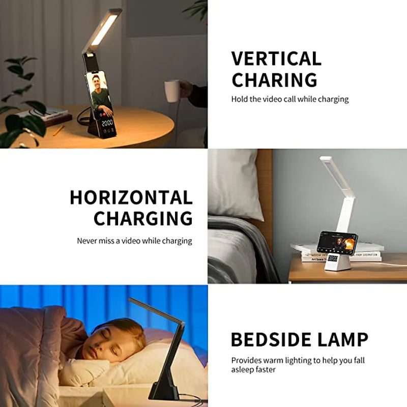-Mini - 7 in 1 Multifunctional LED Desk Lamp with Wireless Charger