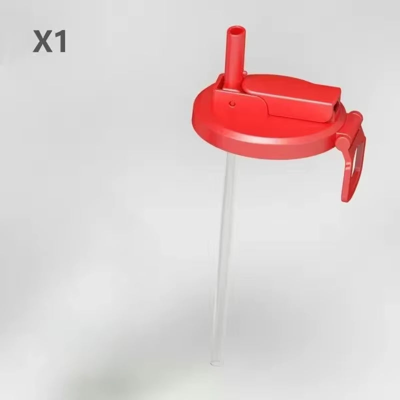 1Pcs Soda Can Lid and Silicone Straw Soda Can Lid Reusable Suitable for Canned Beverages Beer Juice 1Pcs with Straws