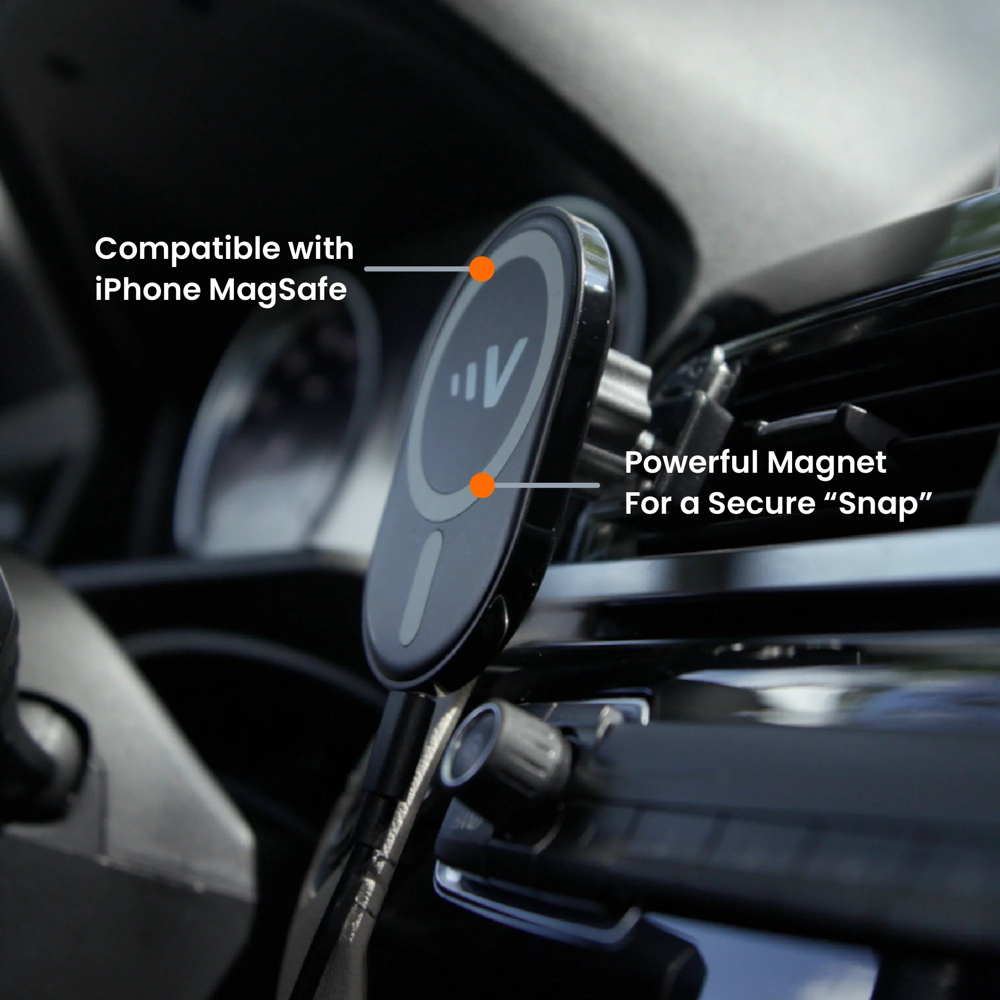 15W ULTRAFAST Magnetic Wireless Car Charger Mount