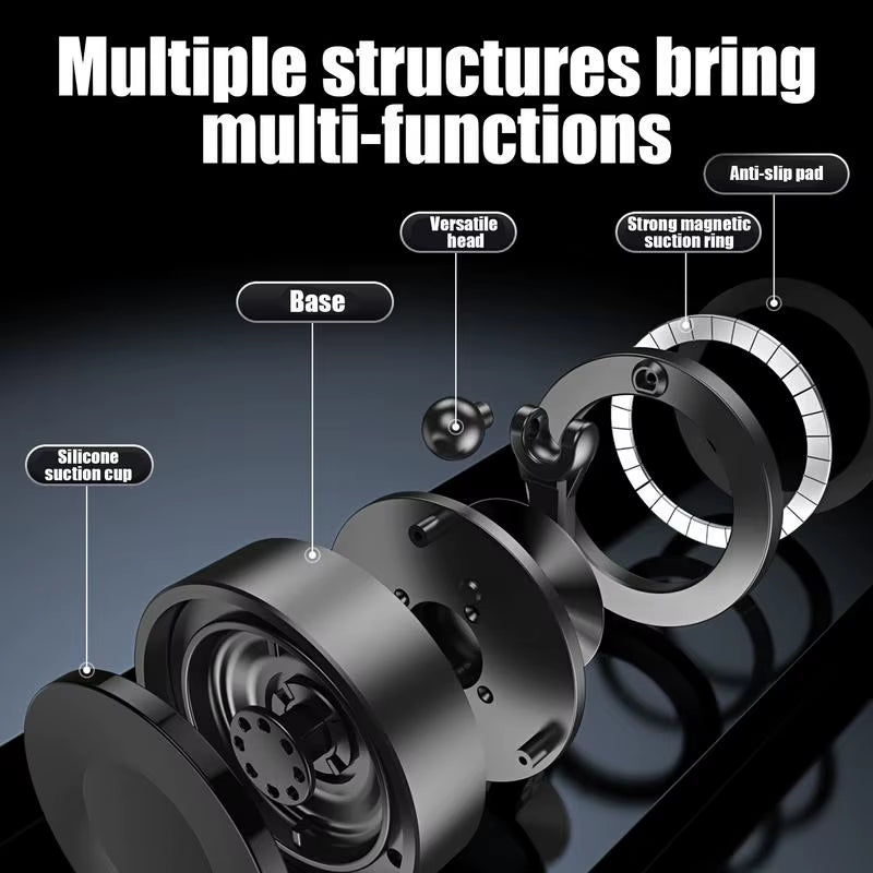 Magnet Phone Holder Mobile Phone Mount 360 Rotation Suction Cup Air Vent Smartphone Cradle Windshield Support for Dashboard