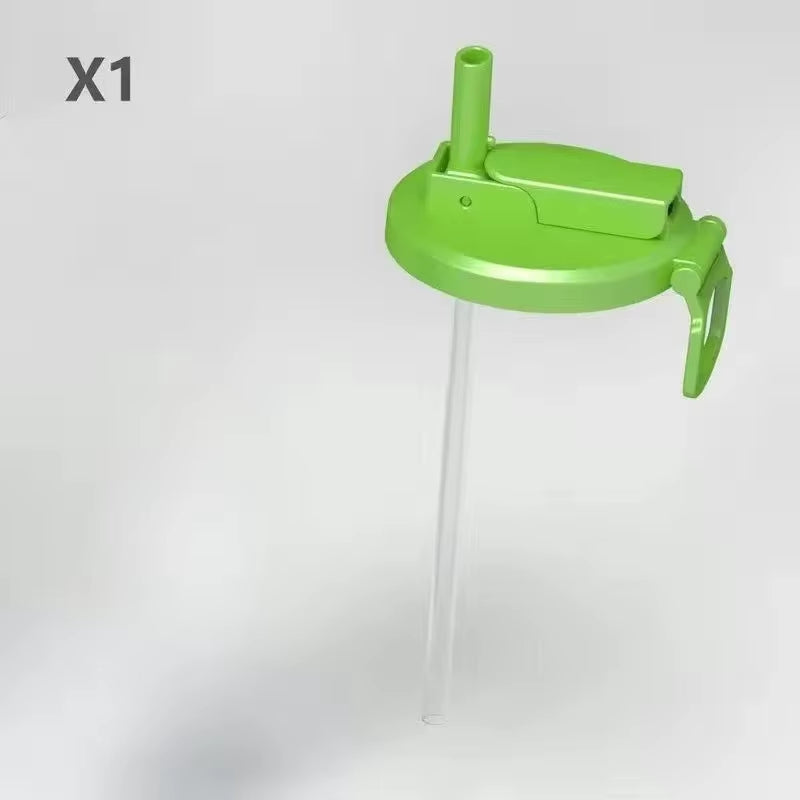 1Pcs Soda Can Lid and Silicone Straw Soda Can Lid Reusable Suitable for Canned Beverages Beer Juice 1Pcs with Straws