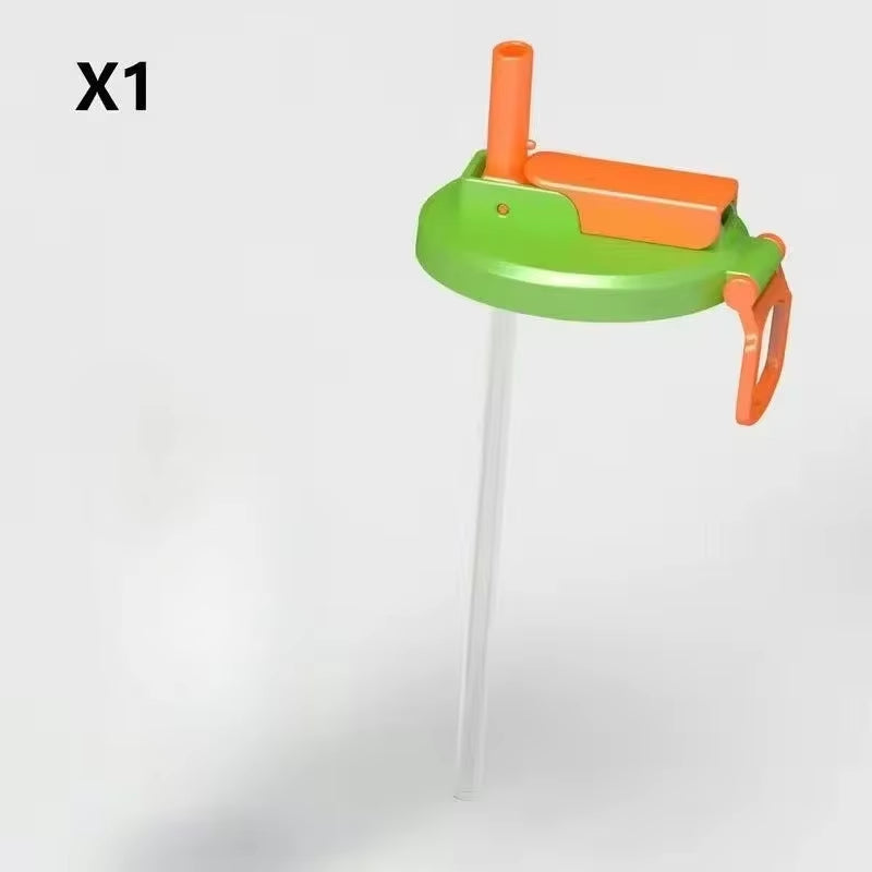 1Pcs Soda Can Lid and Silicone Straw Soda Can Lid Reusable Suitable for Canned Beverages Beer Juice 1Pcs with Straws