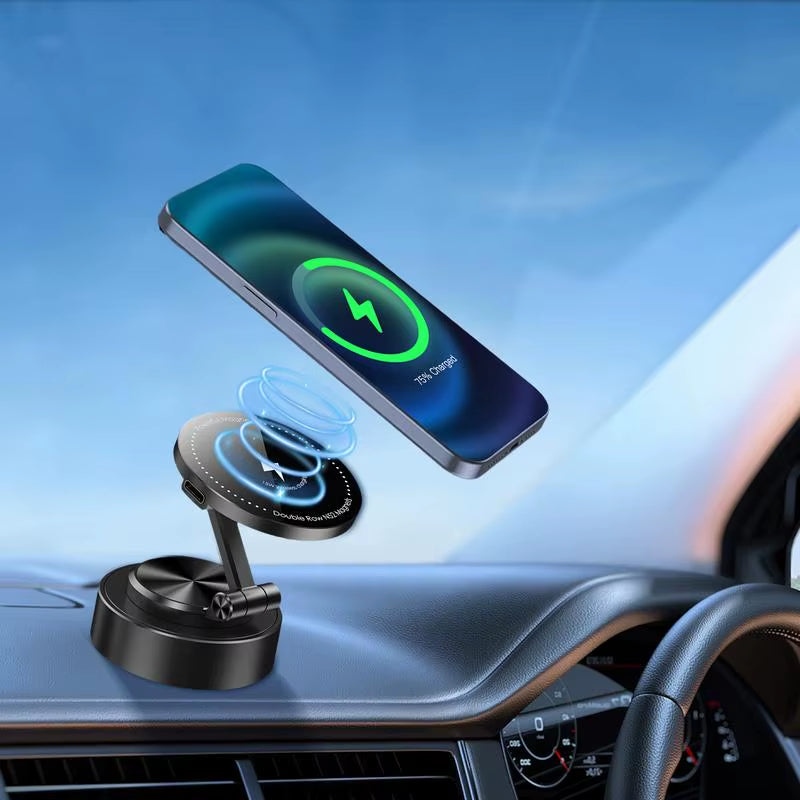 Magnet Phone Holder Mobile Phone Mount 360 Rotation Suction Cup Air Vent Smartphone Cradle Windshield Support for Dashboard
