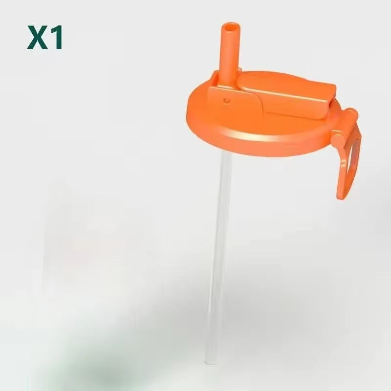 1Pcs Soda Can Lid and Silicone Straw Soda Can Lid Reusable Suitable for Canned Beverages Beer Juice 1Pcs with Straws
