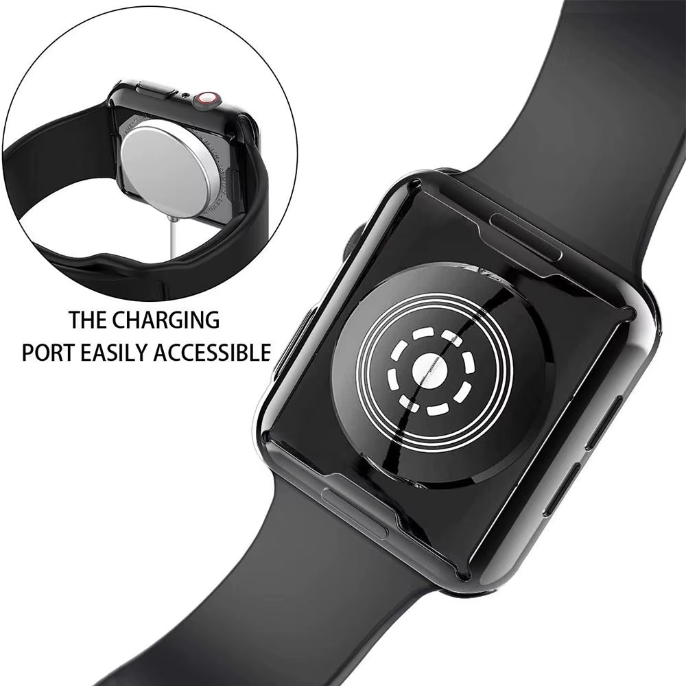 Screen Protector for Apple Watch Ultra 3 2 49 41 44 40 45 46 42Mm TPU Bumper Cover Case for Iwatch Series 11 10 9 8 7 SE 6 5 4
