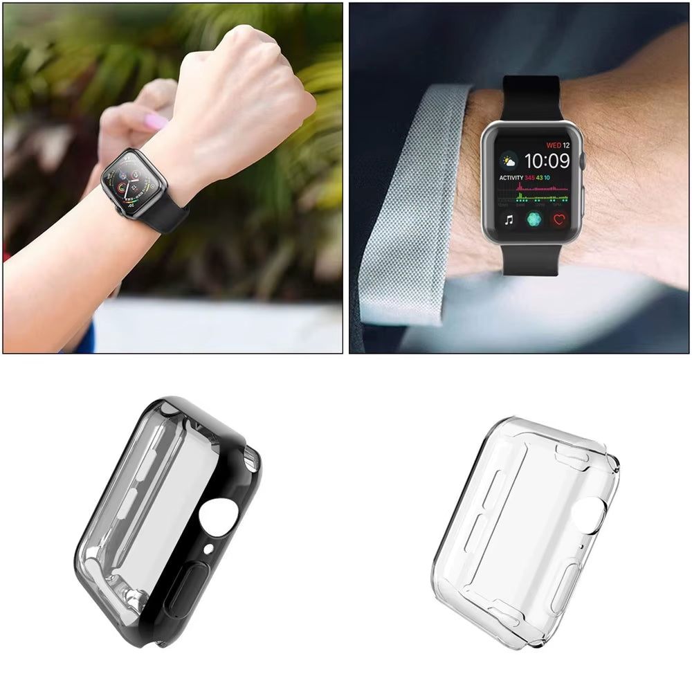 Screen Protector for Apple Watch Ultra 3 2 49 41 44 40 45 46 42Mm TPU Bumper Cover Case for Iwatch Series 11 10 9 8 7 SE 6 5 4