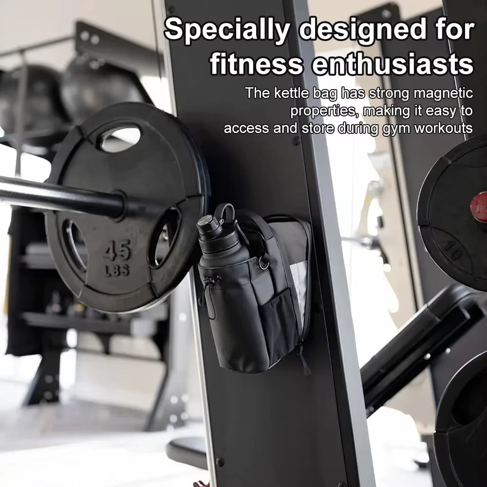 Magnetic Cup Storage Bag Coffee Cup Holder Gym Water Cup Holder with Strong Magnet Suitable for Outdoor Cycling Camping Hiking